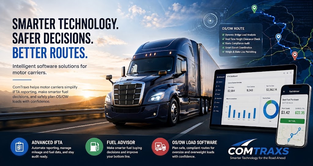 ComTraxs Enterprise Transportation Solutions Banner